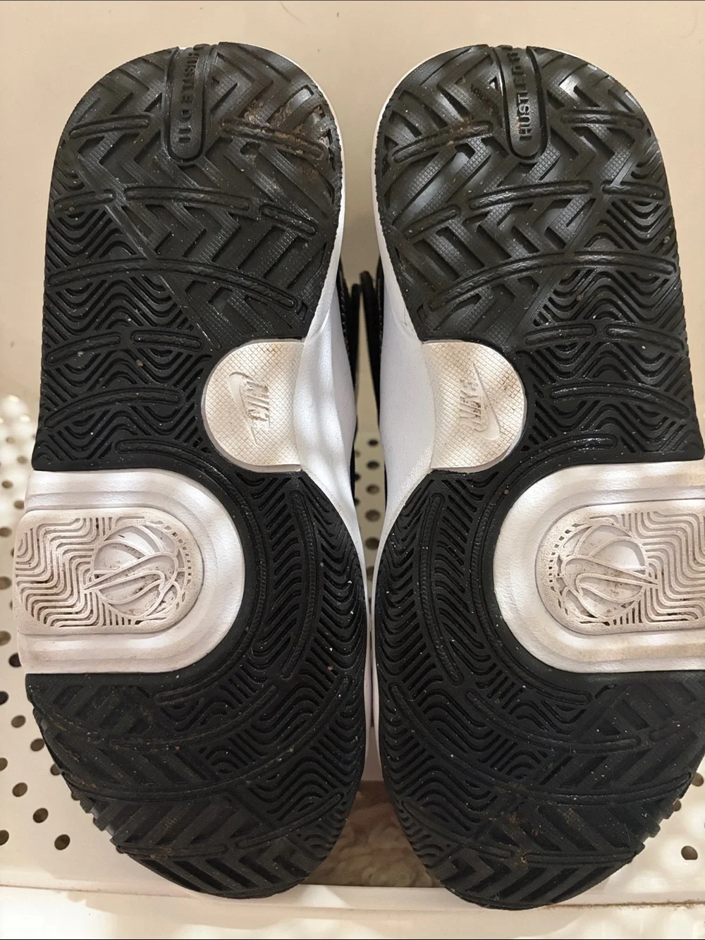 Nike Kids Black and Gold Slip-On Basketball Sneakers